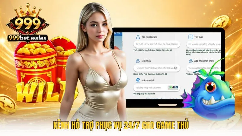 Kênh hỗ trợ phục vụ 24/7 cho game thủ